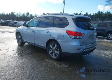 2014 Nissan Pathfinder Platinum from USA, damaged, VIN 5N1AR2MM0EC683385
